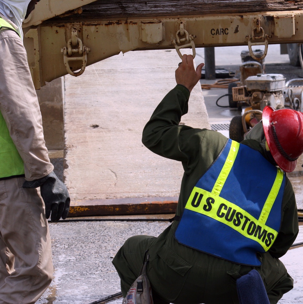 Seeking Sand, Birds, Ammo: Arifjan Wash Rack, Customs Ready Armored Vehicles for Redeployment