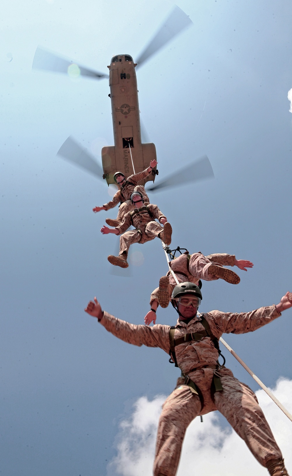 Service Members Master Helicopter Rope Suspension Techniques