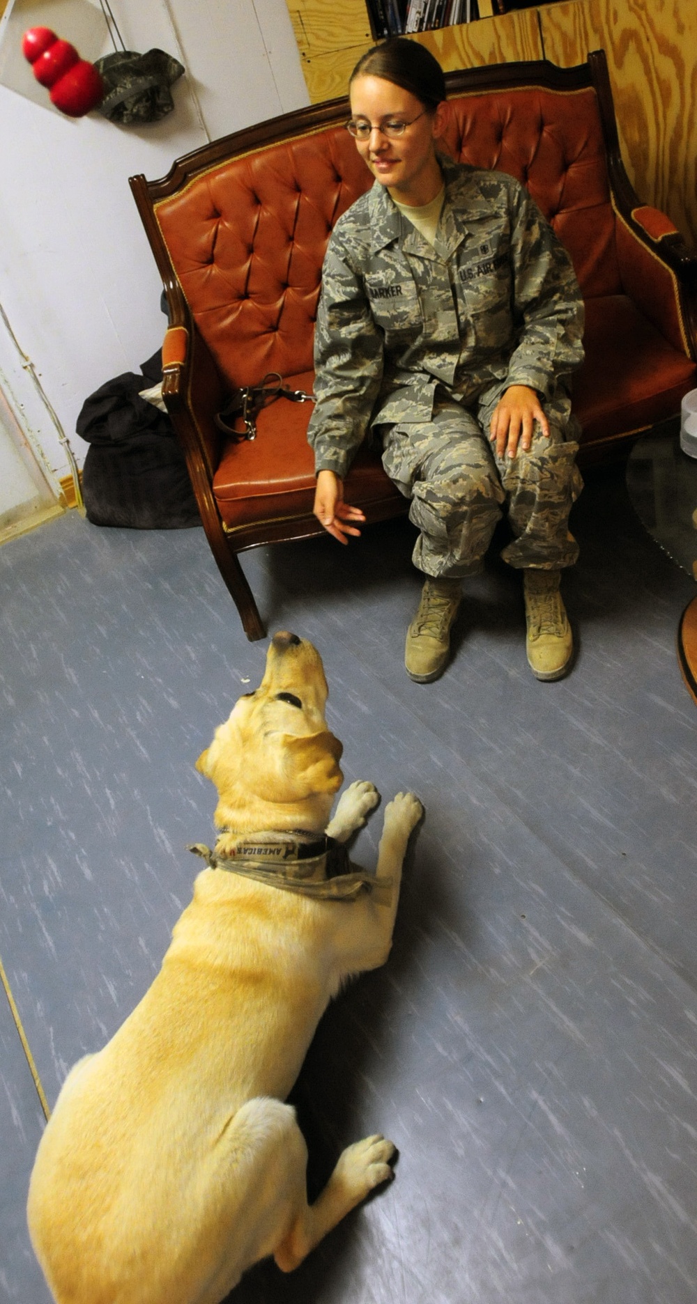 Staff Sgt. Timmy Combats Stress With Smiles