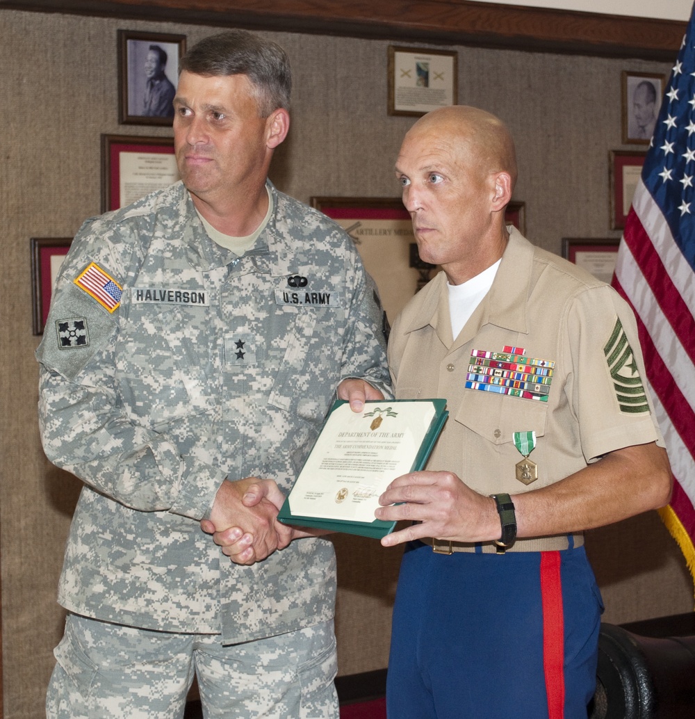 Marine Artillery Detachment Relief and Appointment Ceremony