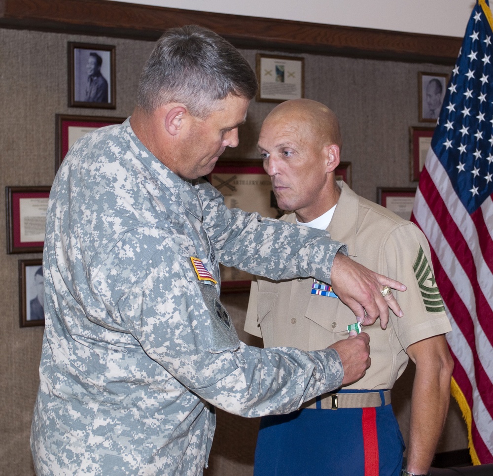 Marine Artillery Detachment Relief and Appointment Ceremony