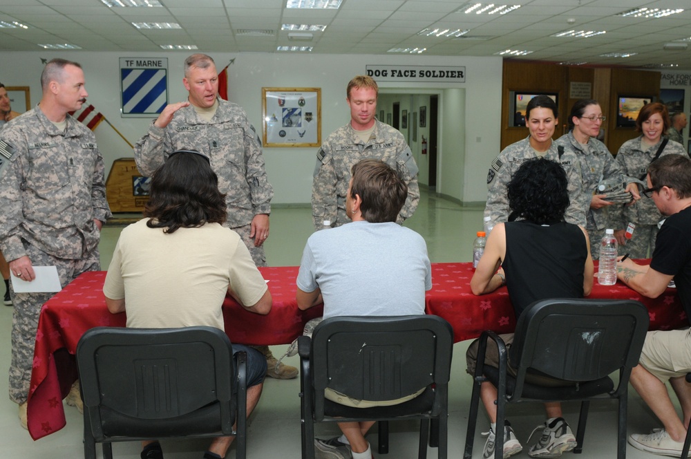 Rock band Candlebox performs for troops at COB Speicher