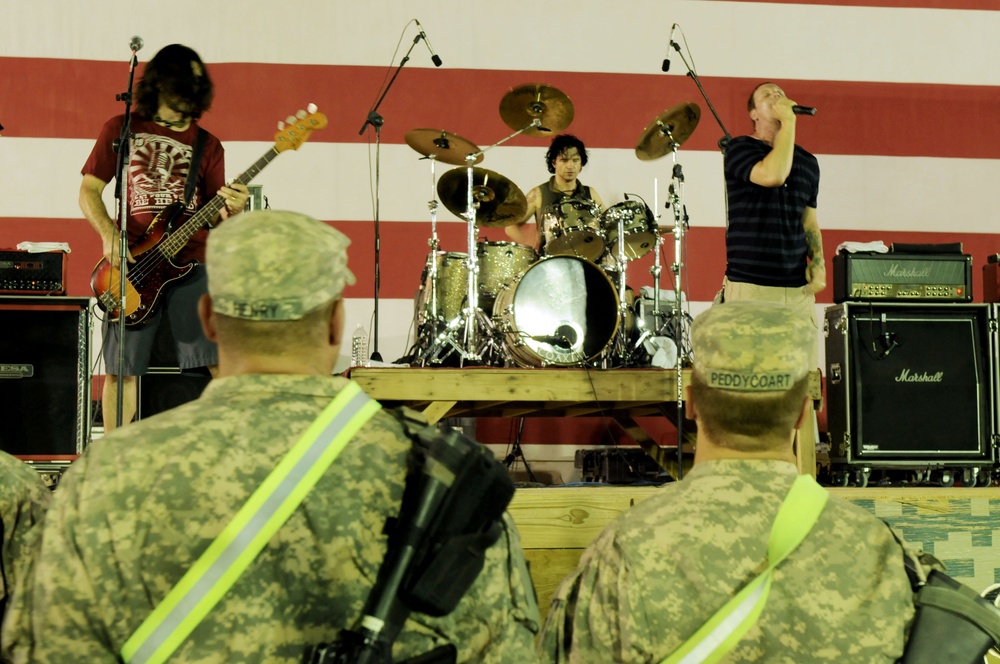 Rock band Candlebox performs for troops at COB Speicher