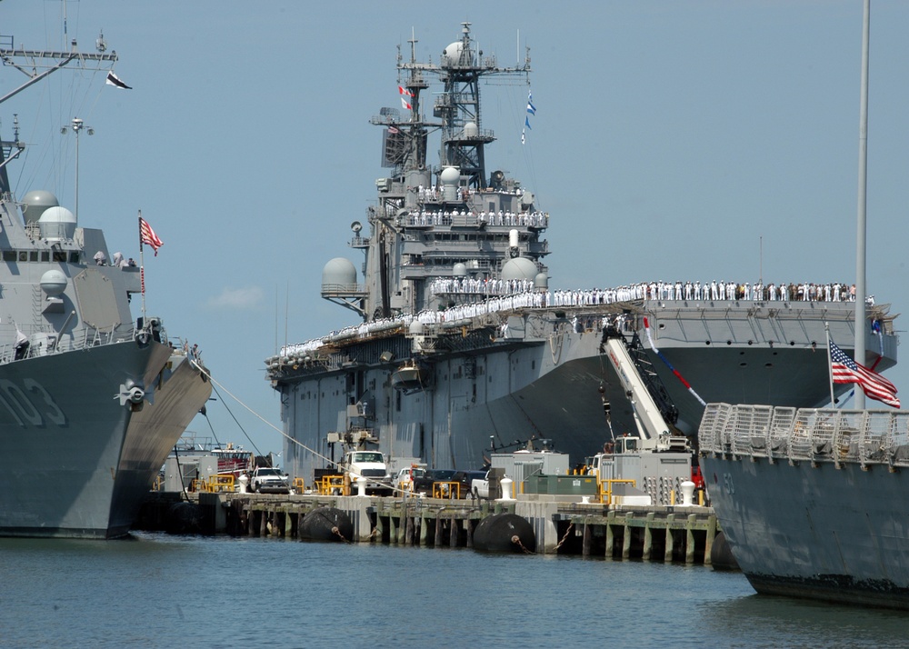 USS Nassau comes home