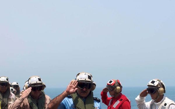 Sailors wait for VIP