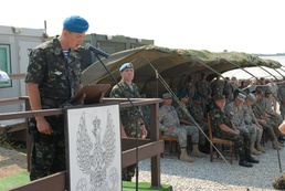 Ukraine Contingent holds Transfer of Authority