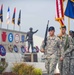The Color Guard marches off the parade field after the 18th Annual Veteran's Memorial held at Camp Atterbury Joint Maneuver Training Center in central Ind., Aug. 14. The ceremony honors several units that have served and deployed from Camp Atterbury in su
