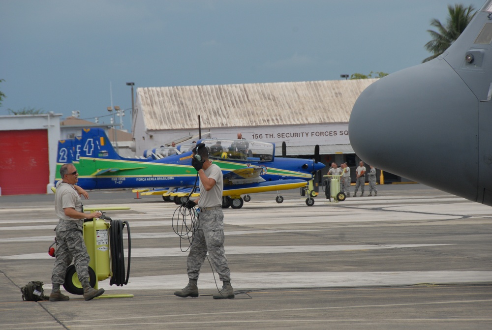 Brazilian Air Demostration Squadron Arrived at Muniz ANGB, Carolina Puerto Rico