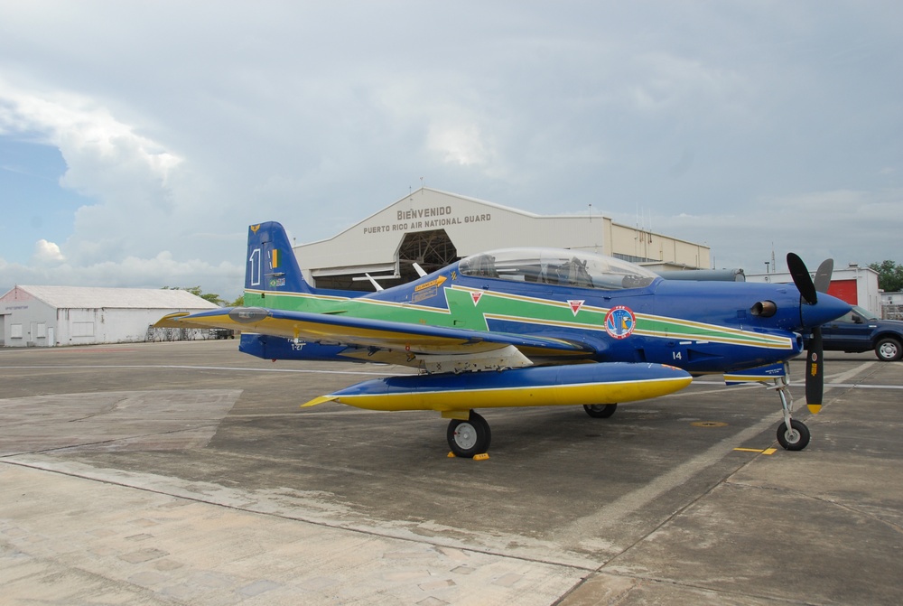 Brazilian Air Demostration Squadron Arrived at Muniz ANGB, Carolina Puerto Rico