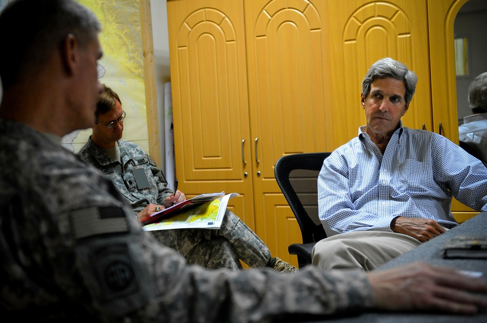 Senator John Kerry Visits ISAF Joint Command