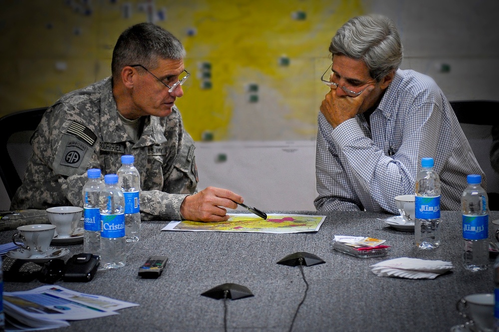 Senator John Kerry Visits ISAF Joint Command
