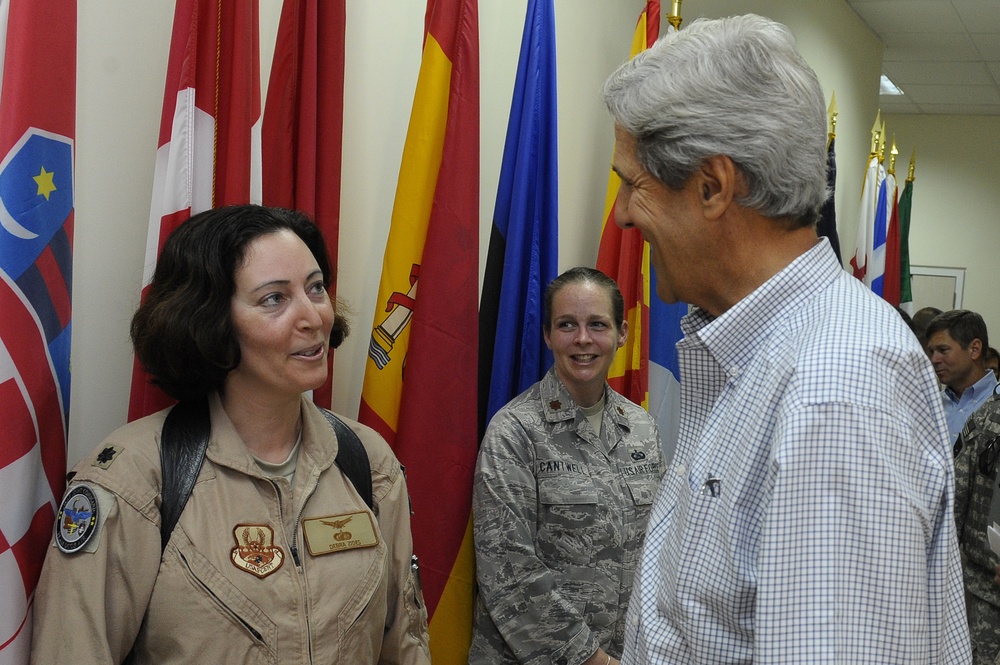 Senator John Kerry Visits ISAF Joint Command
