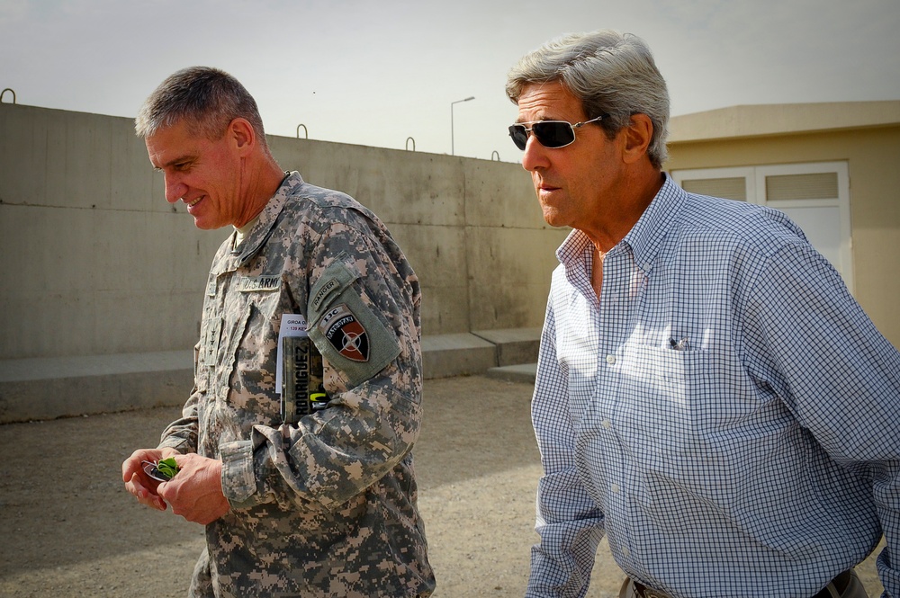 Senator John Kerry Visits ISAF Joint Command