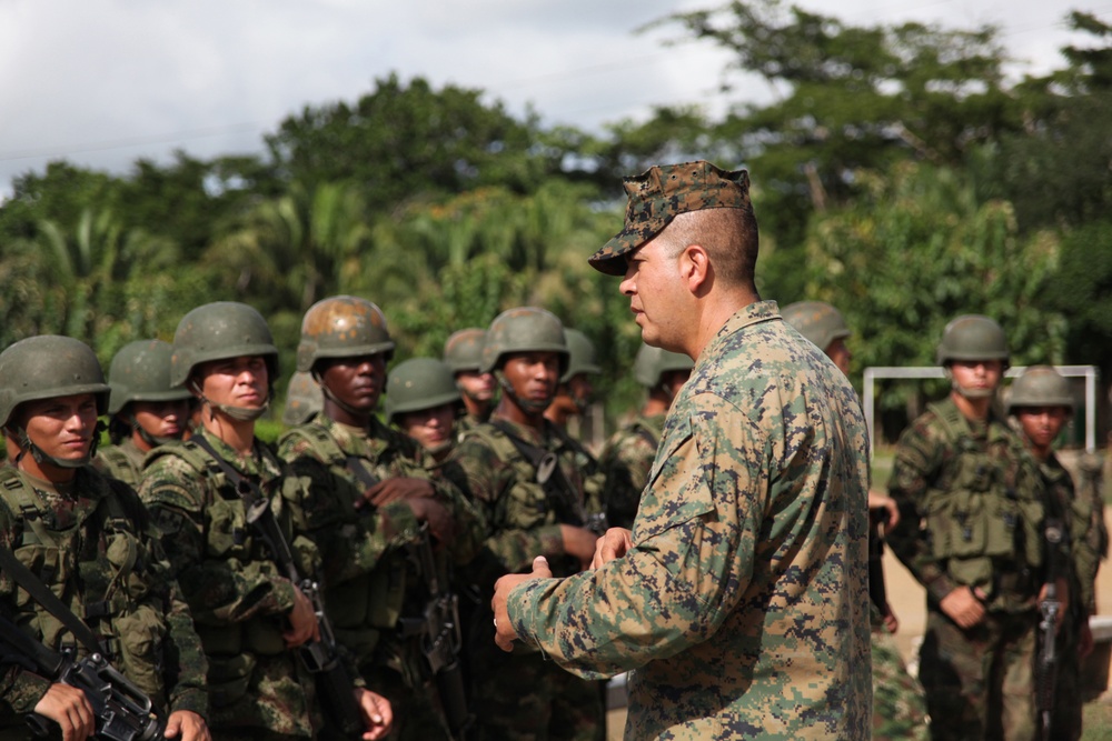 Marines enhance foreign partnerships with Colombia during non-lethal weapons tactics