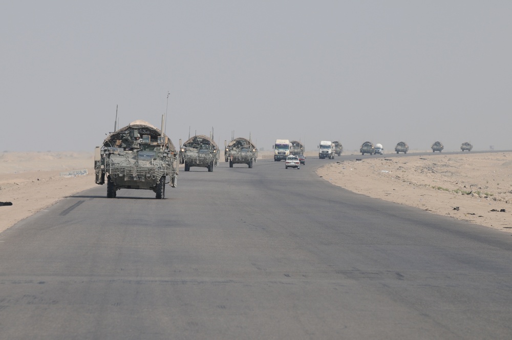 1-38th Infantry Soldiers Conduct Final Movement to Kuwait