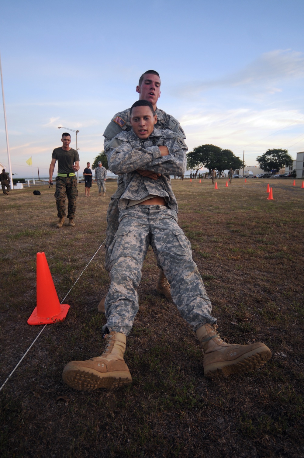 GTMO Marines Sailors and Soldiers Perform a Combat Fitness Test
