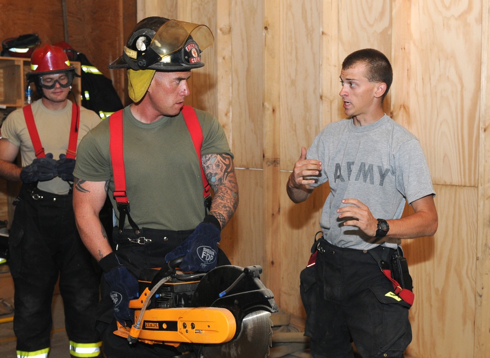 Camp Phoenix personnel volunteer time to fight fires, save lives