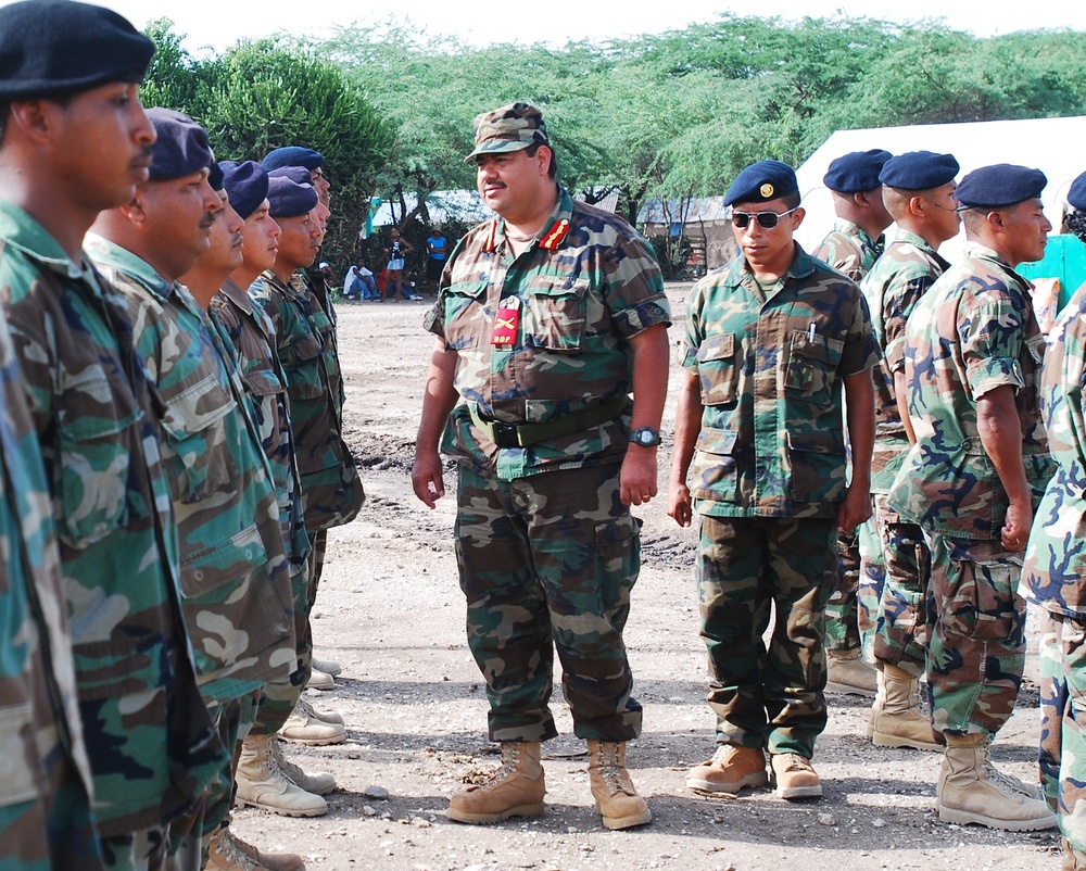 BDF Commander Visits Troops in Haiti
