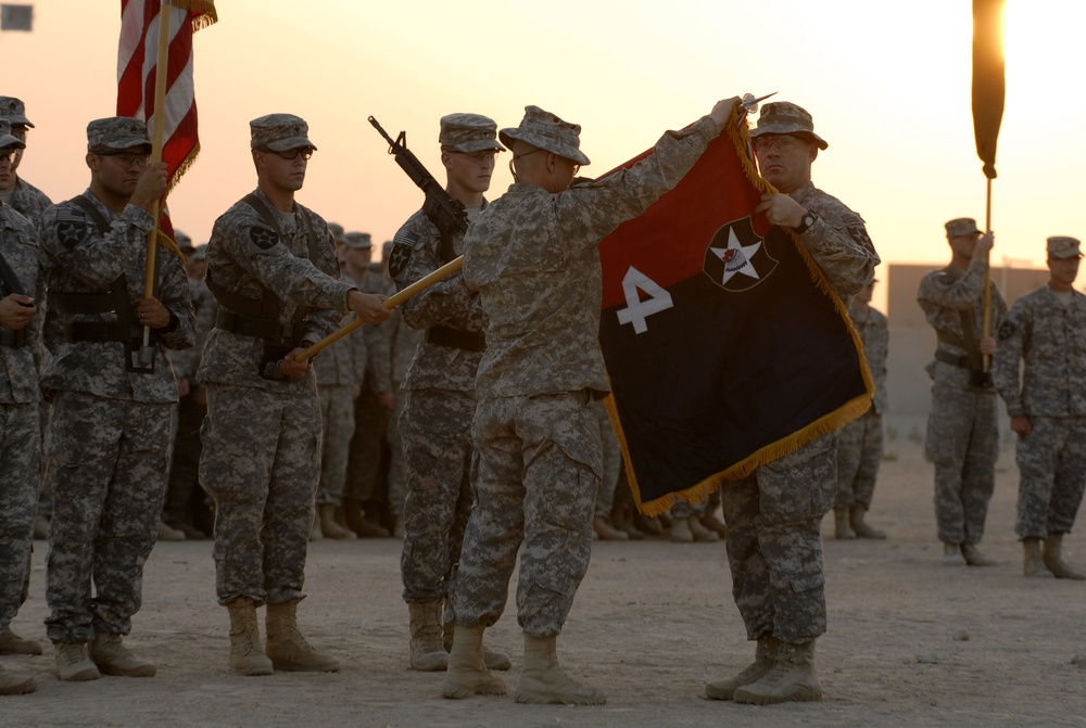 Last combat brigade holds casing ceremony