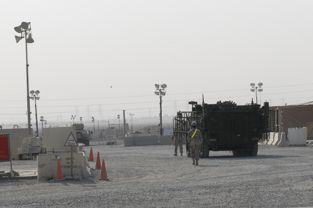 Stryker Soldiers take over wash racks, prepare for redeployment