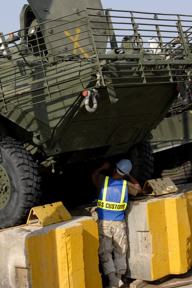 Stryker Soldiers take over wash racks, prepare for redeployment