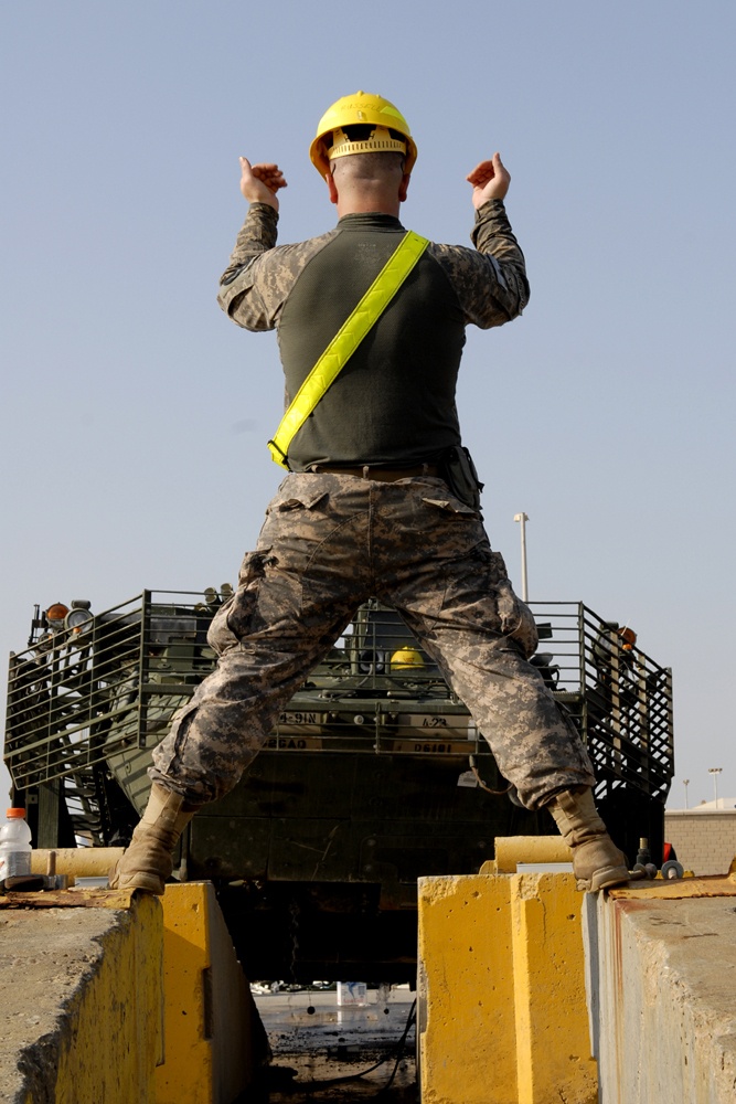 Stryker Soldiers take over wash racks, prepare for redeployment