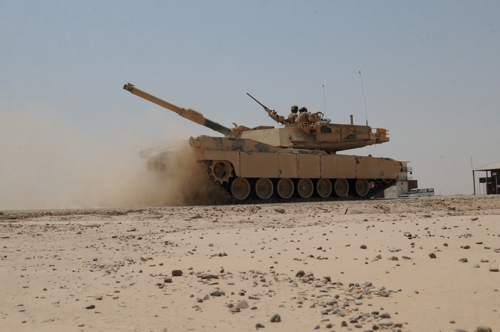 Iraqi Army Armor Crews Advance Through Tank Table VI