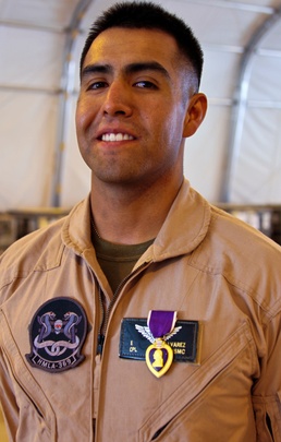 Marine Receives Purple Heart in Afghanistan, Presented by CMC