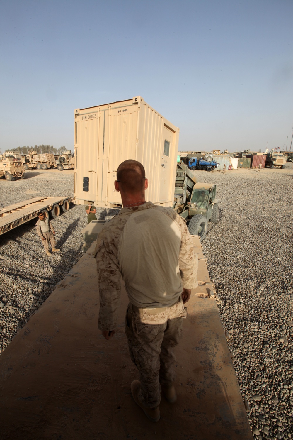 Logistics Marines Transport Supplies to FOB Dehli