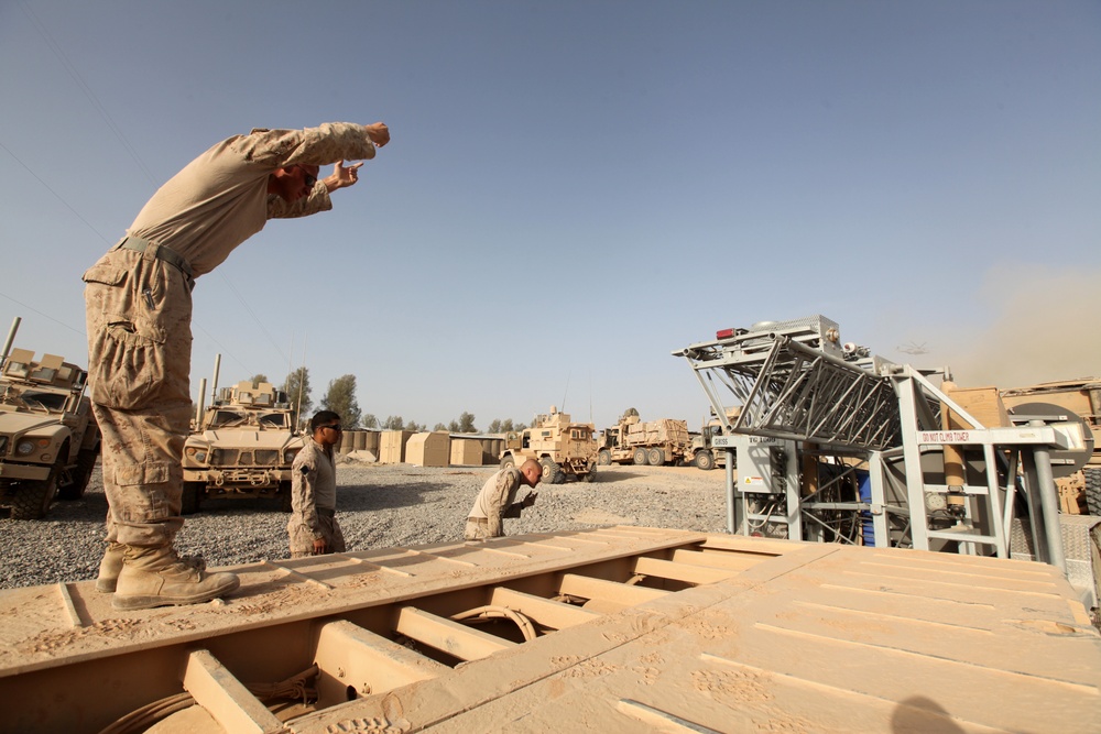 Logistics Marines Transport Supplies to FOB Dehli