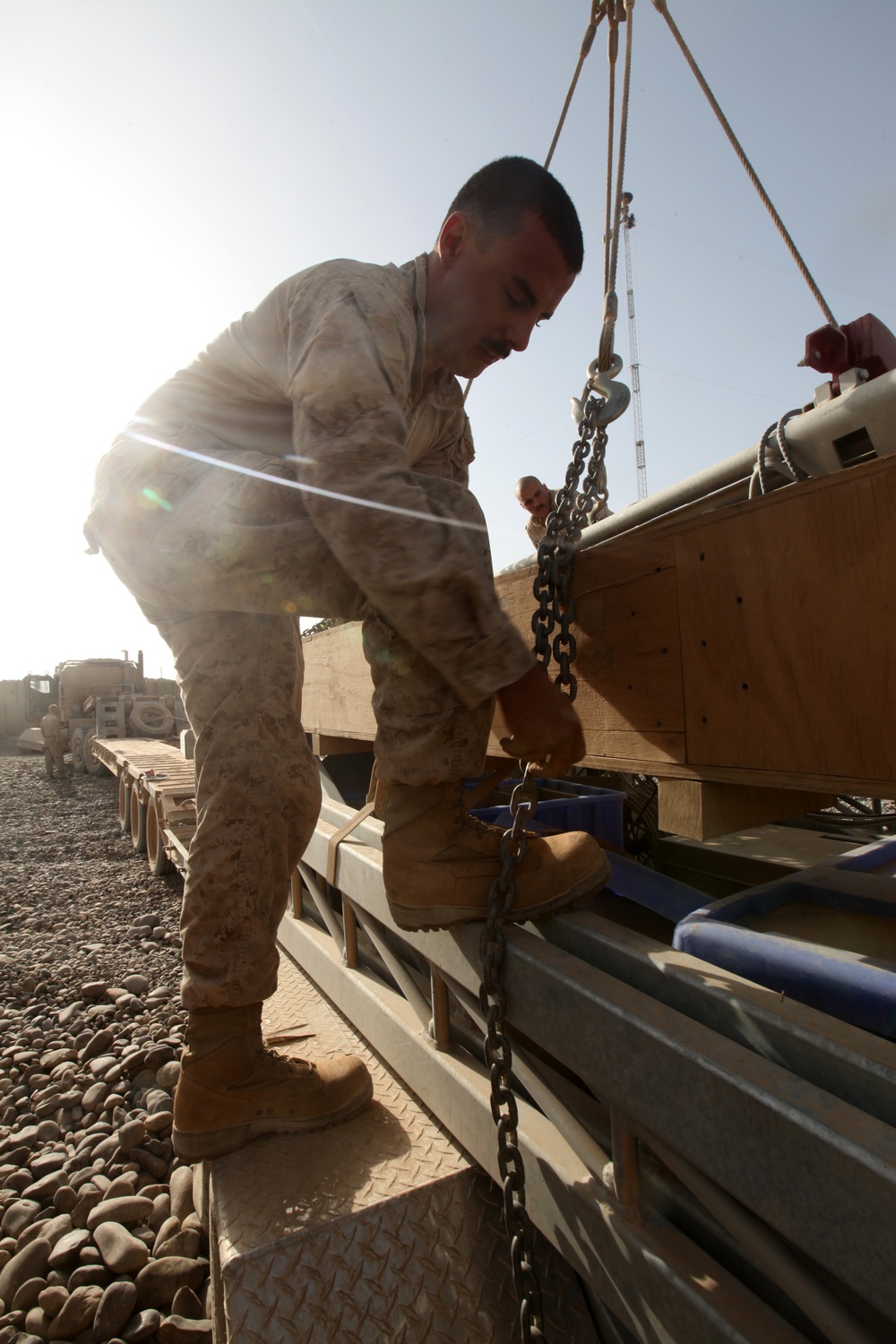 Logistics Marines Transport Supplies to FOB Dehli