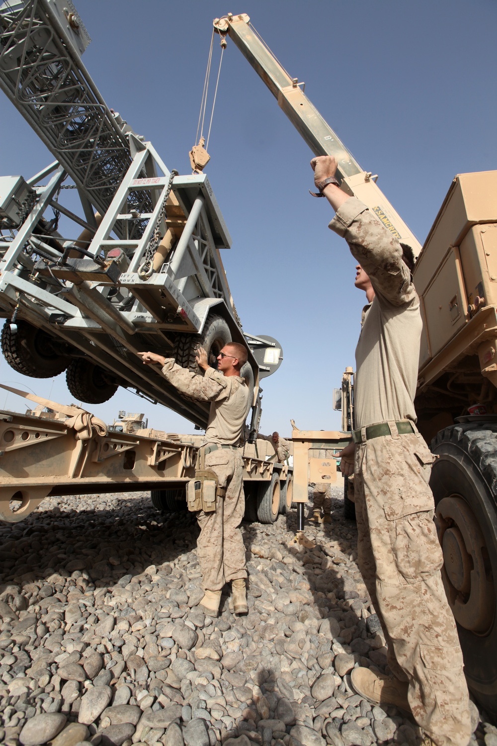 Logistics Marines Transport Supplies to FOB Dehli