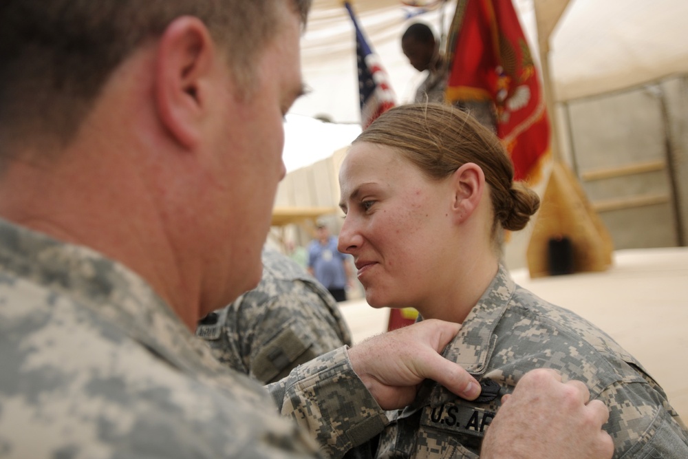 Combat badges reward soldiers for vigilance, response, loyalty