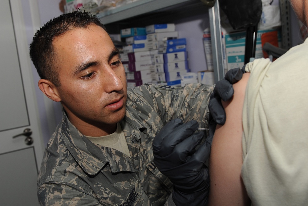 Joint Base Andrews Medical Technician Cares for Deployed Troops in Kandahar