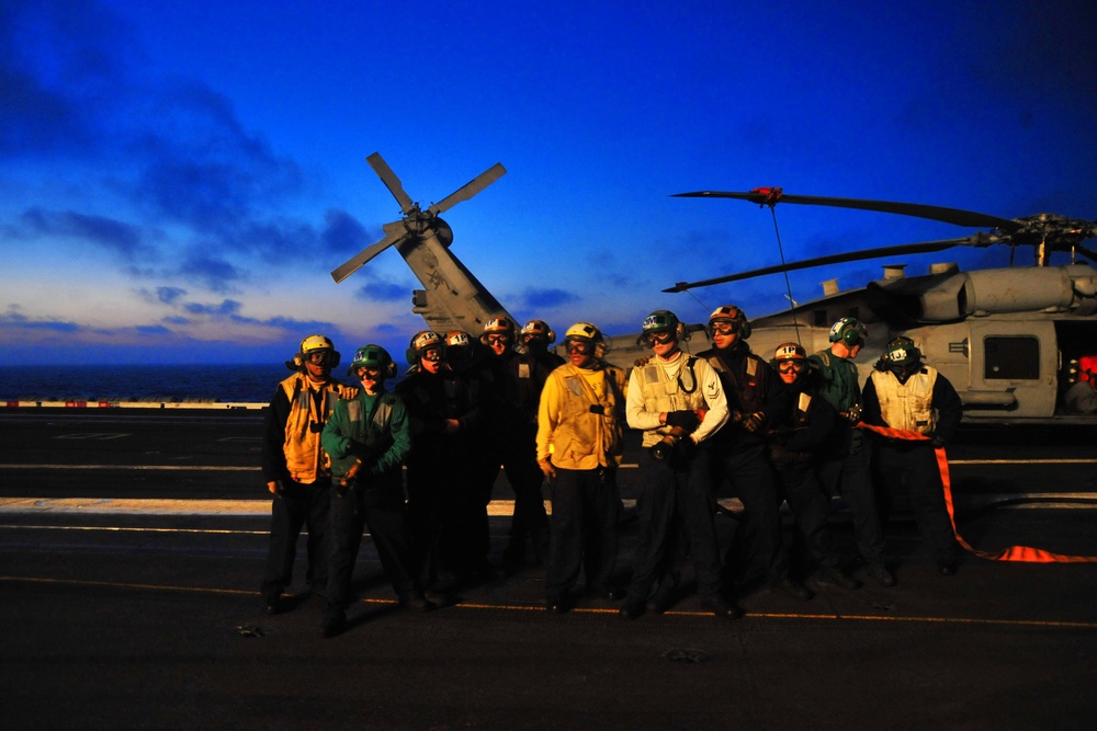 USS Carl Vinson action