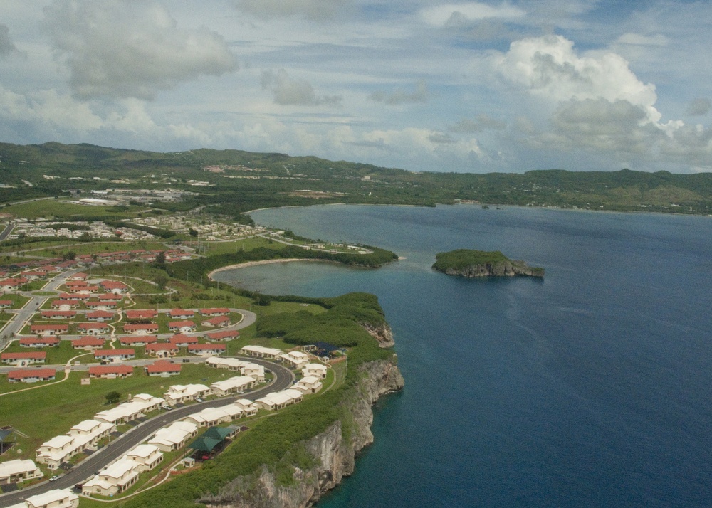Aerial views of U.S. Naval Base Guam