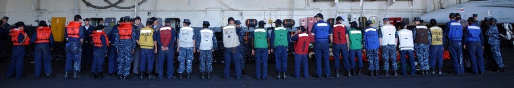 USS Ronald Reagan action