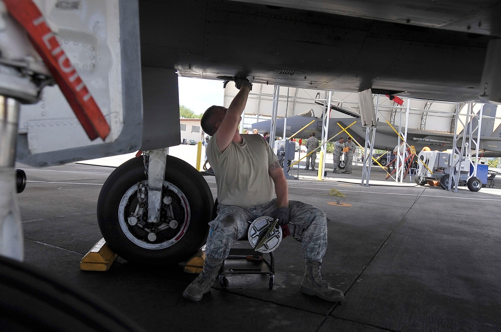 Final Training Mission for F-15 at Hickam