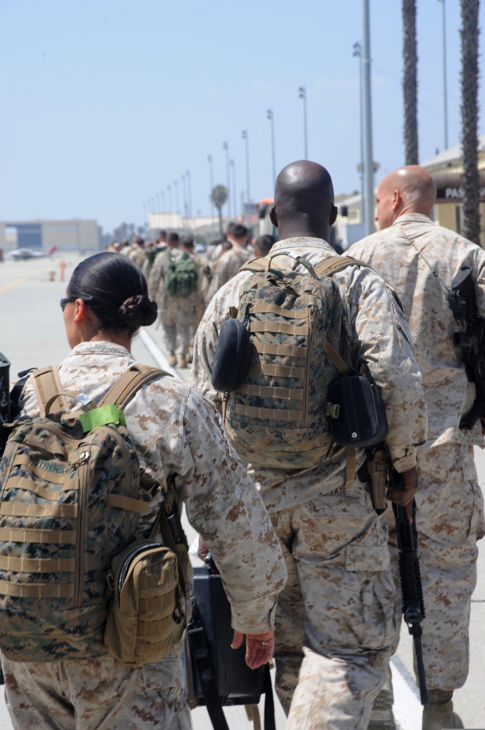 US Marines Return Fom Operation Iraqi Freedom