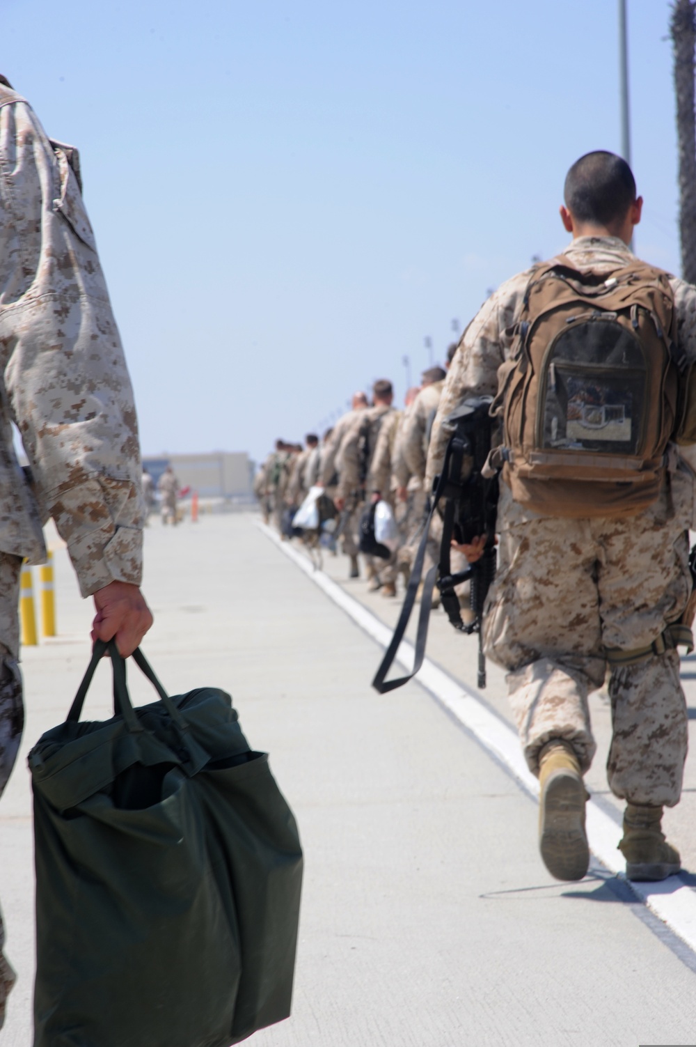 US Marines Return Fom Operation Iraqi Freedom