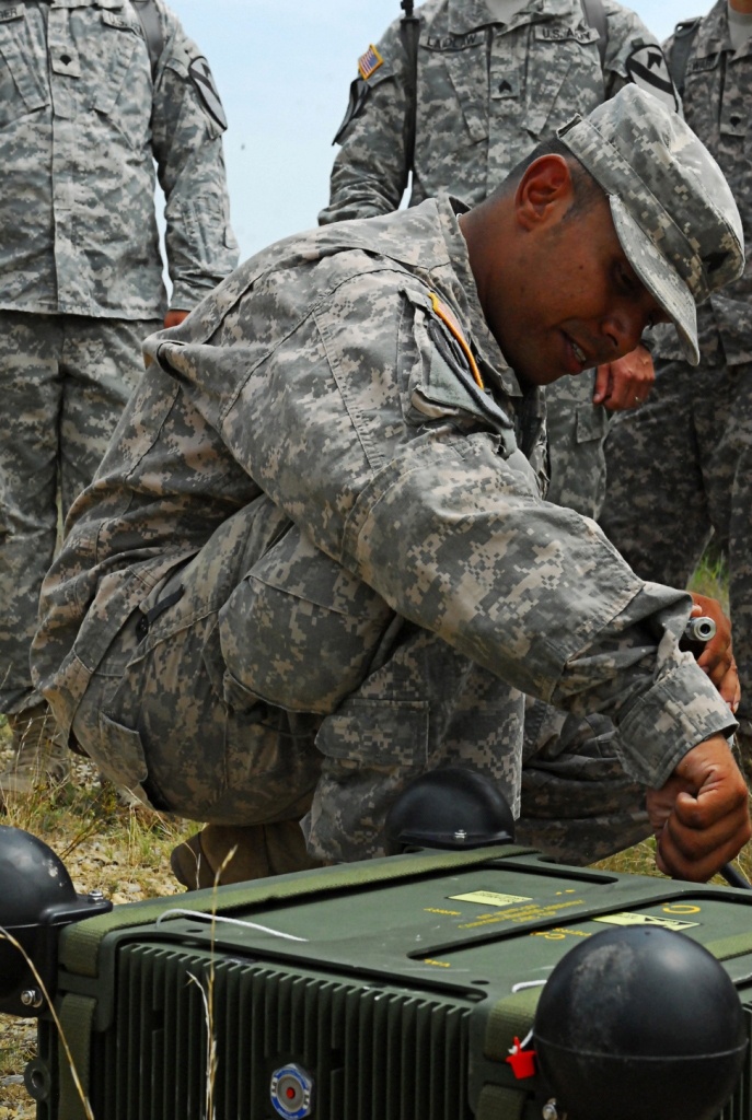 Commo troops have radios in their line of sight