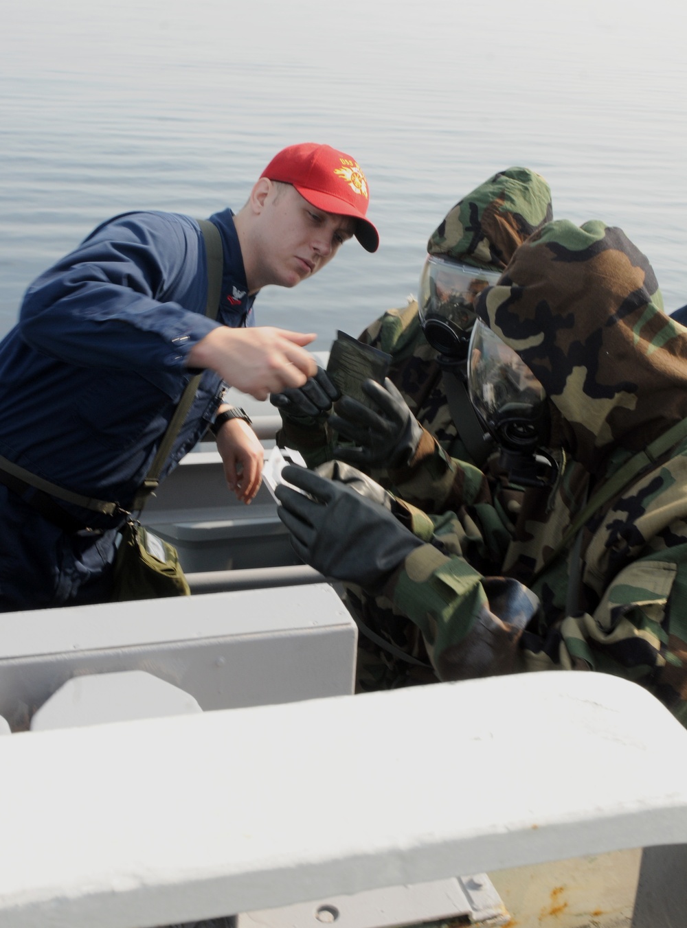 Drill aboard the USS Wasp