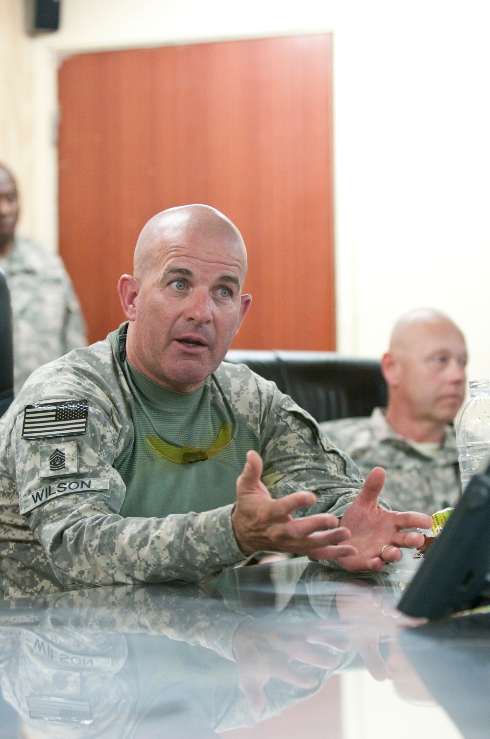 USF-I Command Sgt. Maj. pays final visit to troops