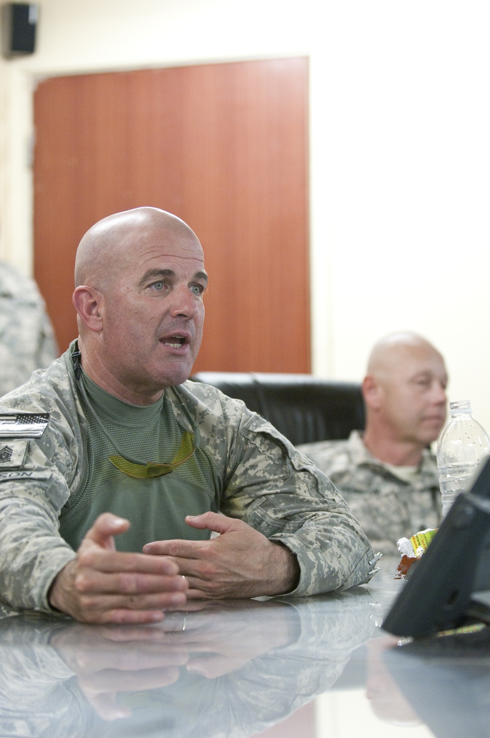 USF-I Command Sgt. Maj. pays final visit to troops
