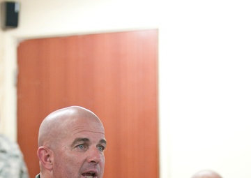 USF-I Command Sgt. Maj. pays final visit to troops