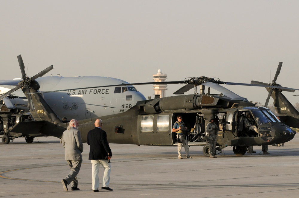 Vice President Joe Biden Arrives in Baghdad