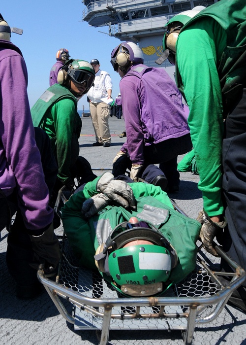 Sailors train on new carrier