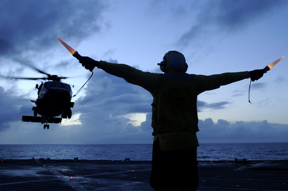 USS Blue Ridge action