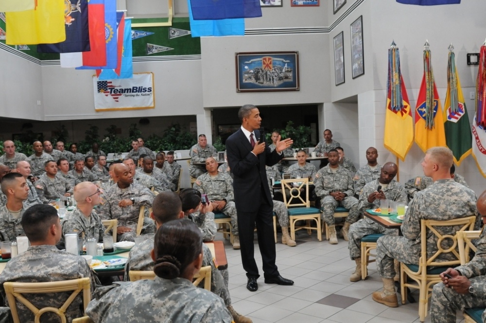 President Obama Visits Fort Bliss