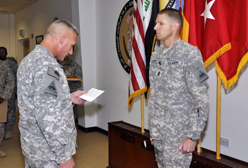 Sergeant major receives CSM appointment